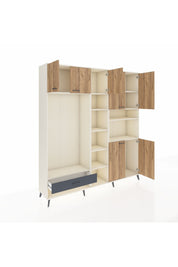 Hyperion Dolap 11 Raflı Tek Çekmeceli 7 Kapaklı 220x44x243 - S553M069V02B