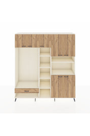 Hyperion Dolap 11 Raflı Tek Çekmeceli 7 Kapaklı 220x44x243 - S553M069V03B