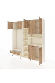 Hyperion Dolap 11 Raflı Tek Çekmeceli 7 Kapaklı 220x44x243 - S553M069V03B