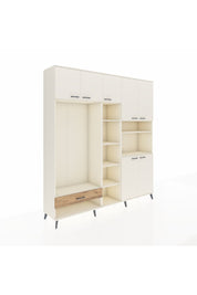 Hyperion Dolap 11 Raflı Tek Çekmeceli 7 Kapaklı 220x44x243 - S553M069V06B