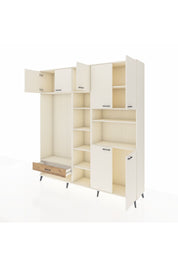 Hyperion Dolap 11 Raflı Tek Çekmeceli 7 Kapaklı 220x44x243 - S553M069V06B