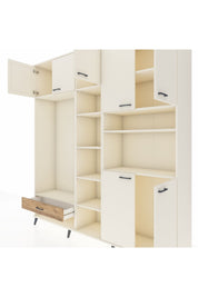 Hyperion Dolap 11 Raflı Tek Çekmeceli 7 Kapaklı 220x44x243 - S553M069V06B