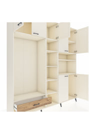 Hyperion Dolap 11 Raflı Tek Çekmeceli 7 Kapaklı 220x44x243 - S553M069V06B