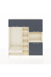 Hyperion Dolap 11 Raflı Tek Çekmeceli 7 Kapaklı 220x44x243 - S553M069V07B