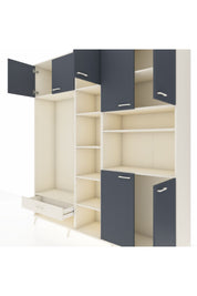 Hyperion Dolap 11 Raflı Tek Çekmeceli 7 Kapaklı 220x44x243 - S553M069V07B