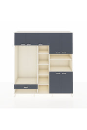 Hyperion Dolap 11 Raflı Tek Çekmeceli 7 Kapaklı 220x44x243 - S553M069V08B