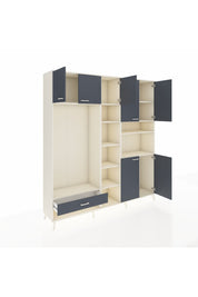 Hyperion Dolap 11 Raflı Tek Çekmeceli 7 Kapaklı 220x44x243 - S553M069V08B