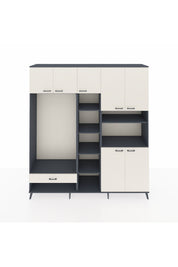 Hyperion Dolap 11 Raflı Tek Çekmeceli 7 Kapaklı 220x44x243 - S553M069V13B