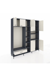 Hyperion Dolap 11 Raflı Tek Çekmeceli 7 Kapaklı 220x44x243 - S553M069V13B