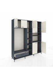 Hyperion Dolap 11 Raflı Tek Çekmeceli 7 Kapaklı 220x44x243 - S553M069V14B