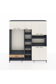 Hyperion Dolap 11 Raflı Tek Çekmeceli 7 Kapaklı 220x44x243 - S553M069V15B