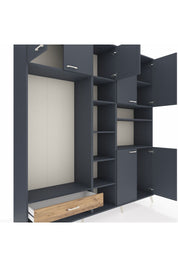 Hyperion Dolap 11 Raflı Tek Çekmeceli 7 Kapaklı 220x44x243 - S553M069V18B