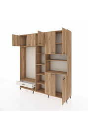 Hyperion Dolap 11 Raflı Tek Çekmeceli 7 Kapaklı 220x44x243 - S553M069V19B