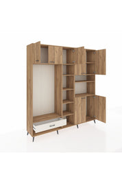 Hyperion Dolap 11 Raflı Tek Çekmeceli 7 Kapaklı 220x44x243 - S553M069V19B