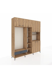 Hyperion Dolap 11 Raflı Tek Çekmeceli 7 Kapaklı 220x44x243 - S553M069V20B