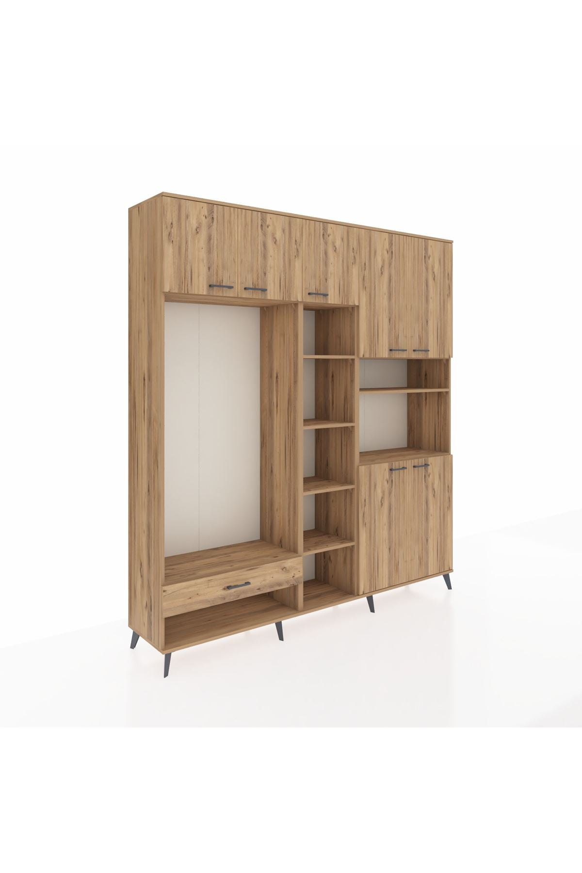 Hyperion Dolap 11 Raflı Tek Çekmeceli 7 Kapaklı 220x44x243 - S553M069V21B