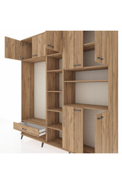 Hyperion Dolap 11 Raflı Tek Çekmeceli 7 Kapaklı 220x44x243 - S553M069V21B