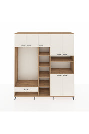 Hyperion Dolap 11 Raflı Tek Çekmeceli 7 Kapaklı 220x44x243 - S553M069V22B