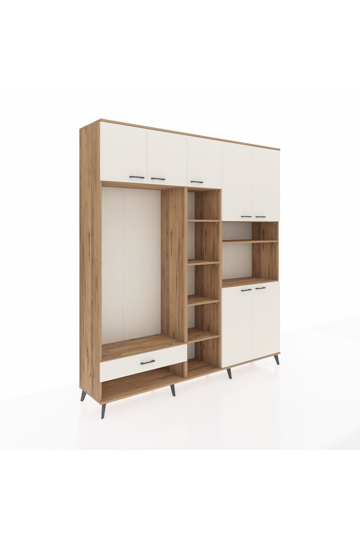 Hyperion Dolap 11 Raflı Tek Çekmeceli 7 Kapaklı 220x44x243 - S553M069V22B