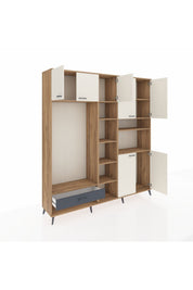 Hyperion Dolap 11 Raflı Tek Çekmeceli 7 Kapaklı 220x44x243 - S553M069V23B