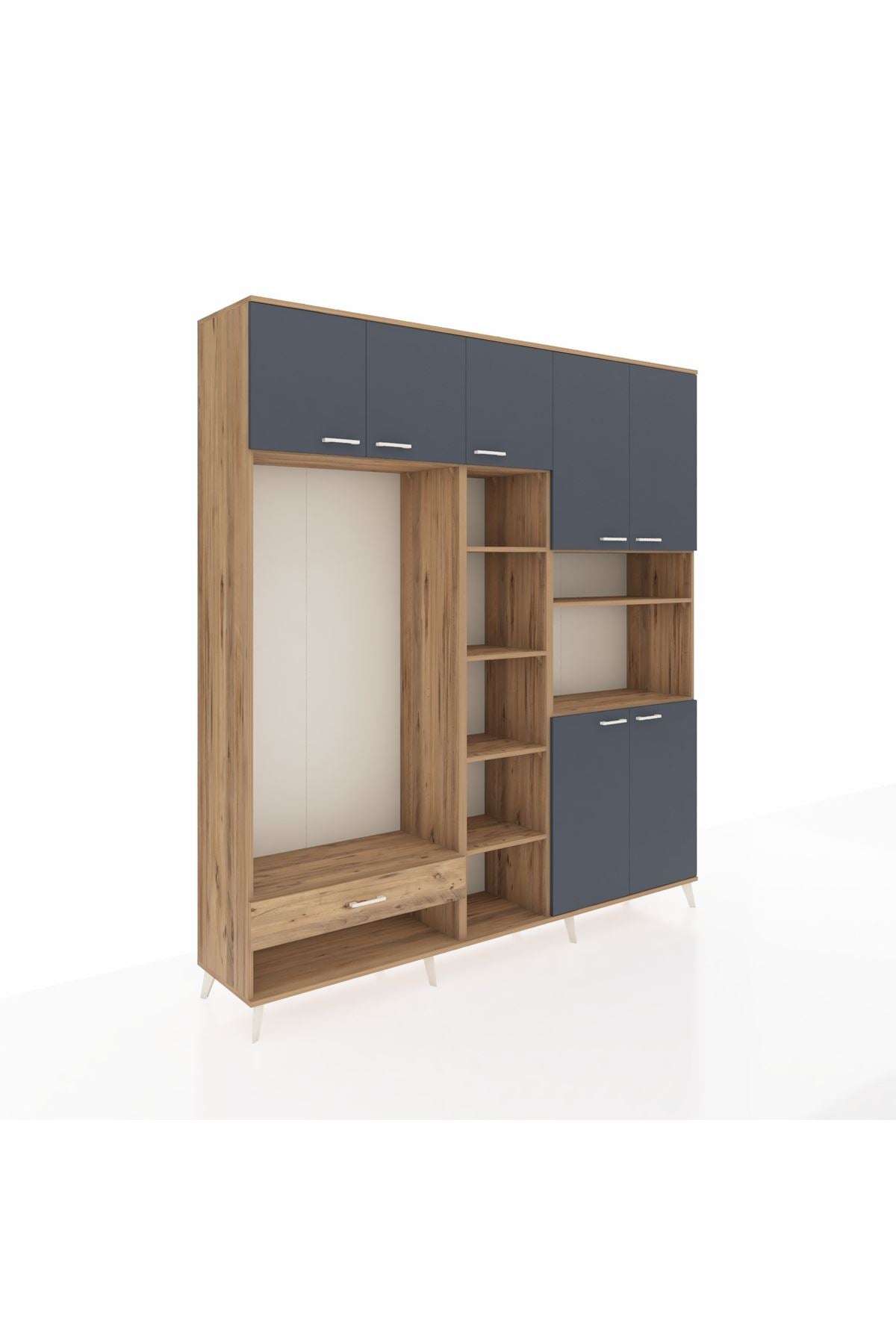 Hyperion Dolap 11 Raflı Tek Çekmeceli 7 Kapaklı 220x44x243 - S553M069V27B