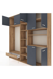 Hyperion Dolap 11 Raflı Tek Çekmeceli 7 Kapaklı 220x44x243 - S553M069V27B