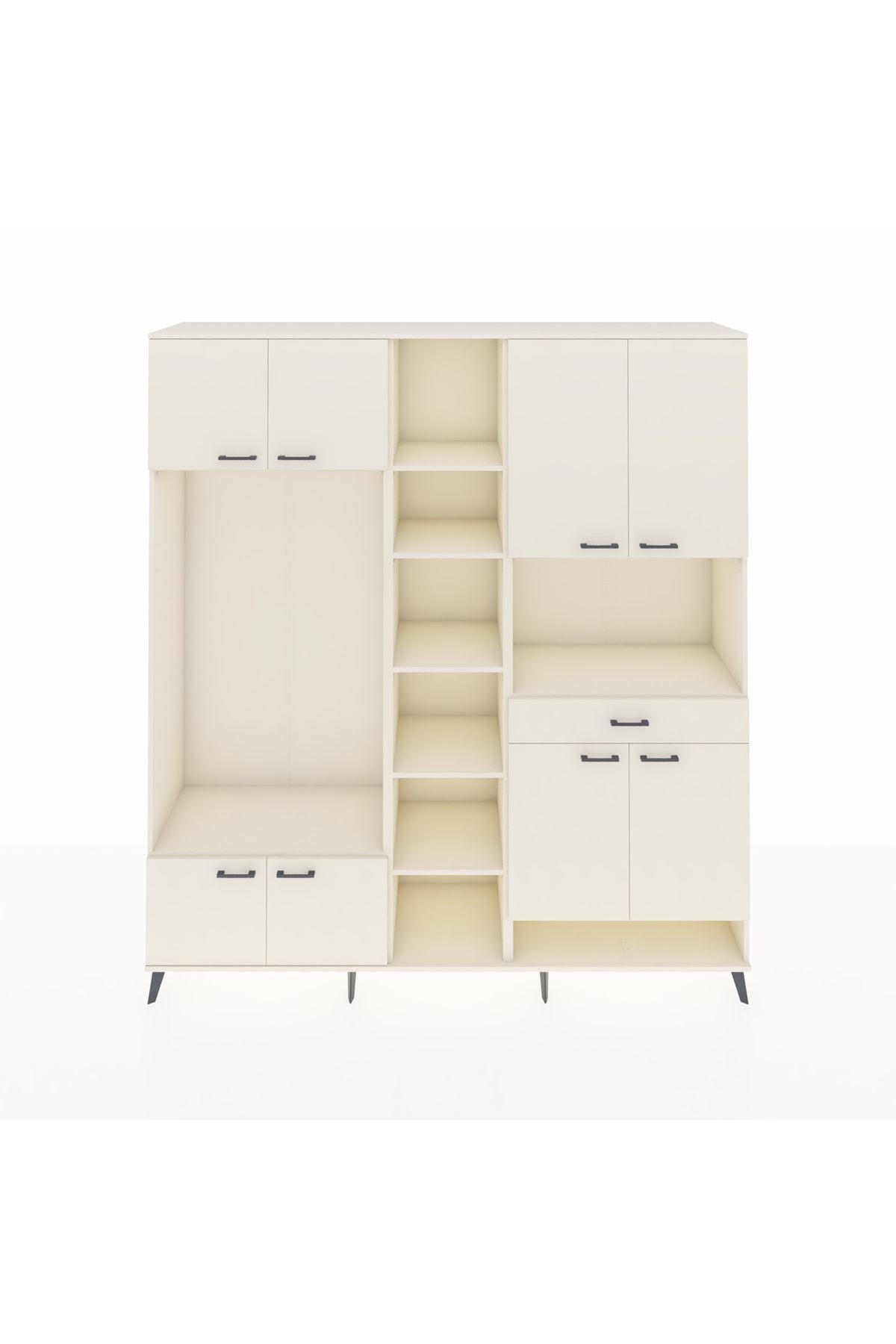 Hyperion Dolap 12 Raflı Tek Çekmeceli 8 Kapaklı 220x44x243 Aytaşı-Aytaşı/Aytaşı