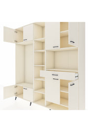 Hyperion Dolap 12 Raflı Tek Çekmeceli 8 Kapaklı 220x44x243 Aytaşı-Aytaşı/Aytaşı