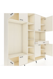 Hyperion Dolap 12 Raflı Tek Çekmeceli 8 Kapaklı 220x44x243 Aytaşı-Aytaşı/Aytaşı