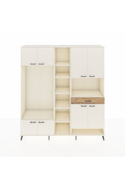 Hyperion Dolap 12 Raflı Tek Çekmeceli 8 Kapaklı 220x44x243 Aytaşı-Aytaşı/Çam