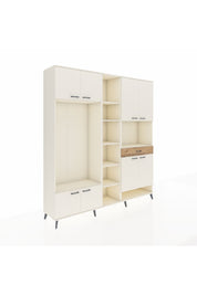 Hyperion Dolap 12 Raflı Tek Çekmeceli 8 Kapaklı 220x44x243 Aytaşı-Aytaşı/Çam