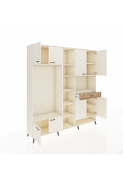 Hyperion Dolap 12 Raflı Tek Çekmeceli 8 Kapaklı 220x44x243 Aytaşı-Aytaşı/Çam