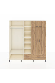 Hyperion Gardrop 12 Raflı 2 Çekmeceli 2 Askılı 220x44x243 Aytaşı-Çam/Çam