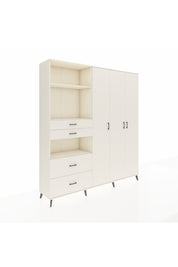 Hyperion Gardrop 12 Raflı 4 Çekmeceli Tek Askılı 220x44x243 Aytaşı-Aytaşı/Aytaşı