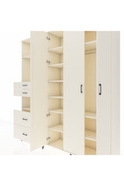 Hyperion Gardrop 12 Raflı 4 Çekmeceli Tek Askılı 220x44x243 Aytaşı-Aytaşı/Aytaşı