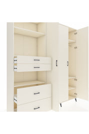 Hyperion Gardrop 12 Raflı 4 Çekmeceli Tek Askılı 220x44x243 Aytaşı-Aytaşı/Aytaşı