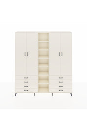 Arges Gardrop 10 Raflı 8 Çekmeceli 2 Askılı 220x30x243 Aytaşı-Aytaşı