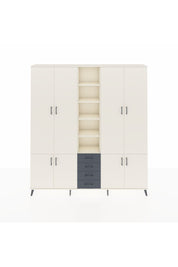 Arges Dolap 17 Raflı 4 Çekmeceli 8 Kapaklı 220x30x243 Aytaşı-Aytaşı/Antrasit