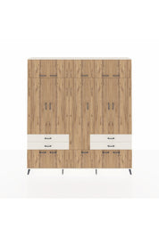 Arges Dolap 11 Raflı 4 Çekmeceli 2 Askılı 220x30x243 Aytaşı-Çam/Aytaşı