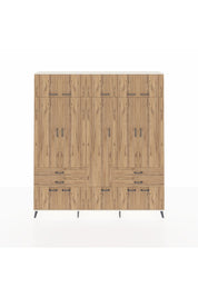 Arges Gardrop 11 Raflı 4 Çekmeceli 2 Askılı 220x30x243 Aytaşı-Çam