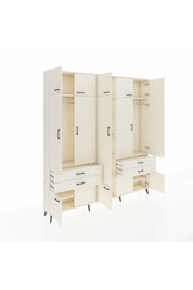 Arges Gardrop 11 Raflı 4 Çekmeceli 2 Askılı 220x30x243 Aytaşı-Aytaşı