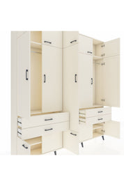 Arges Gardrop 11 Raflı 4 Çekmeceli 2 Askılı 220x30x243 Aytaşı-Aytaşı