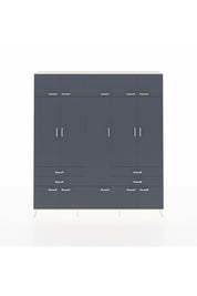 Arges Gardrop 11 Raflı 4 Çekmeceli 2 Askılı 220x30x243 Aytaşı-Antrasit