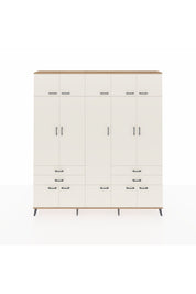 Arges Gardrop 11 Raflı 4 Çekmeceli 2 Askılı 220x30x243 Çam-Aytaşı