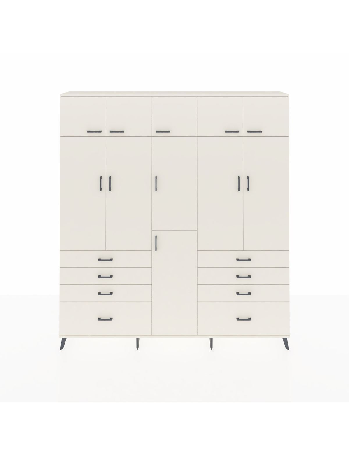 Arges Gardrop 8 Raflı 8 Çekmeceli 3 Askılı 220x30x243 Aytaşı-Aytaşı