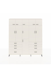 Arges Gardrop 8 Raflı 8 Çekmeceli 3 Askılı 220x30x243 Aytaşı-Aytaşı