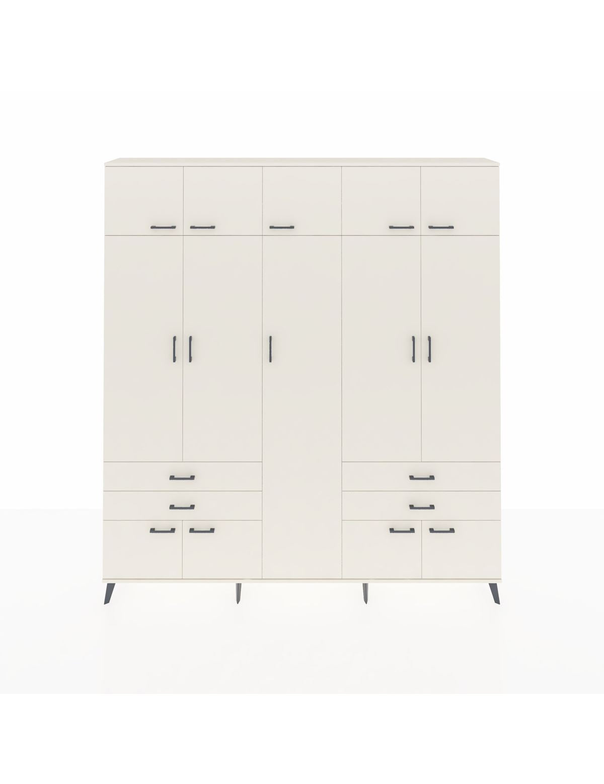 Arges Gardrop 12 Raflı 4 Çekmeceli 2 Askılı 220x30x243 Aytaşı-Aytaşı