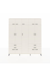 Arges Gardrop 12 Raflı 4 Çekmeceli 2 Askılı 220x30x243 Aytaşı-Aytaşı