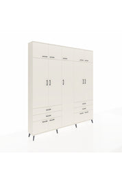 Arges Gardrop 12 Raflı 4 Çekmeceli 2 Askılı 220x30x243 Aytaşı-Aytaşı