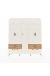 Arges Dolap 12 Raflı 4 Çekmeceli 2 Askılı 220x30x243 Aytaşı-Aytaşı/Çam